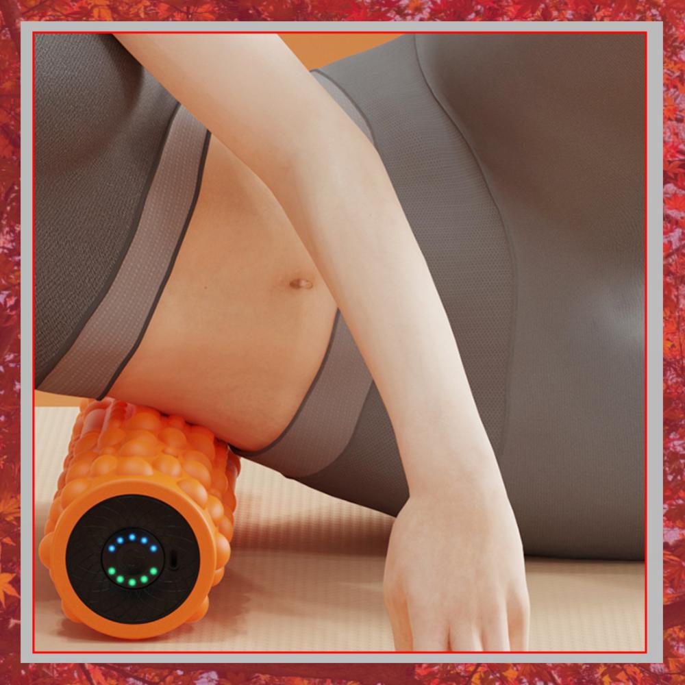 Pilates Yoga Exercises - Elektrikli Titreşimli Köpük Rulo Yoga Sütunu
