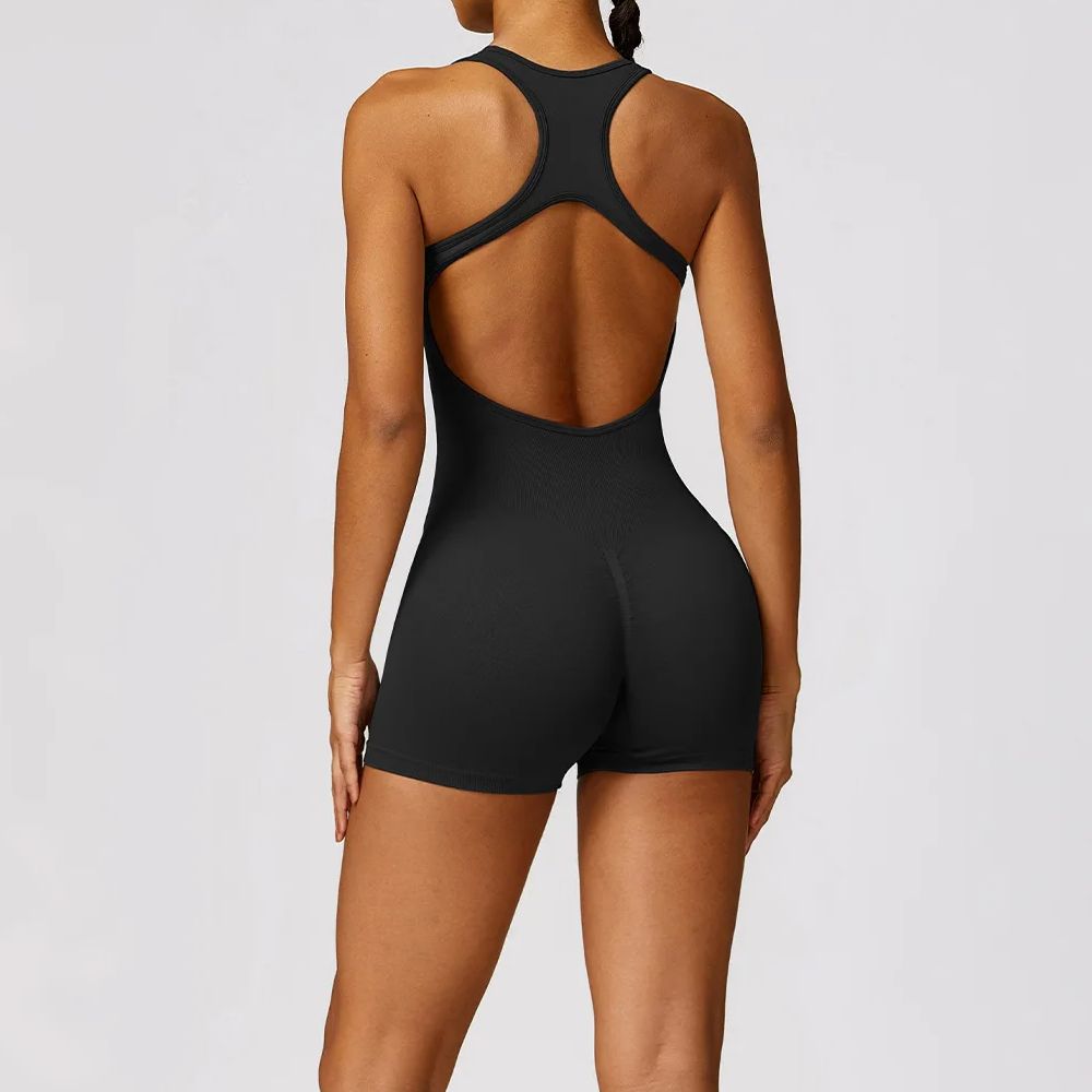 Pilates Yoga Outfit - Seksi geri tulum spor seti kadınlar