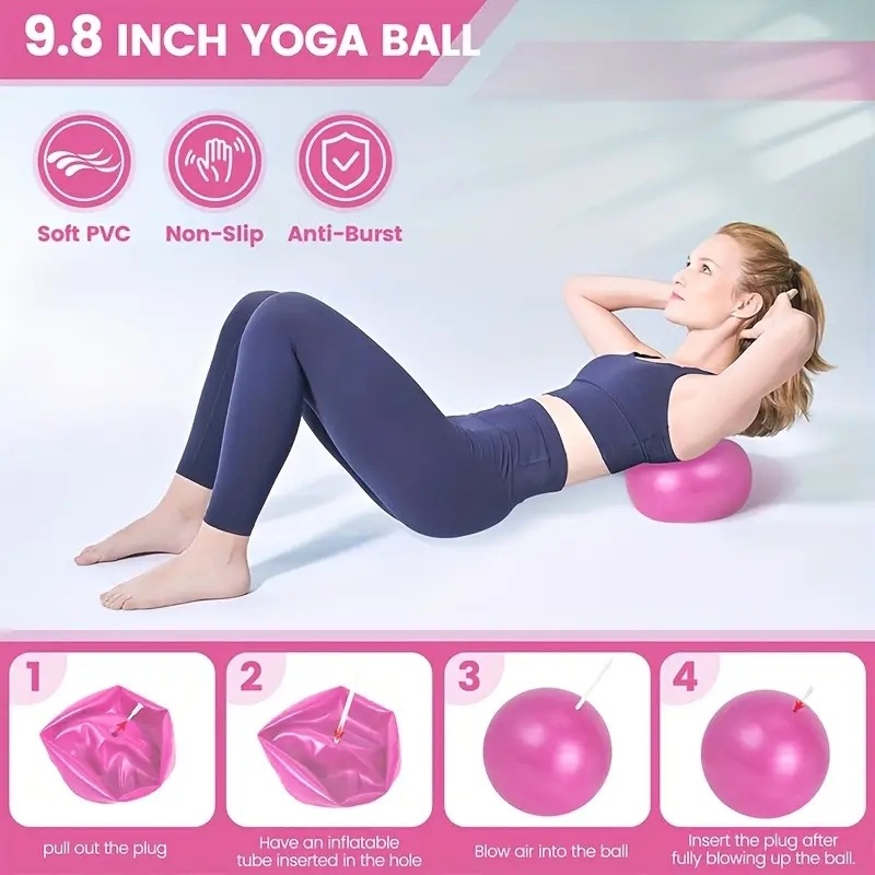 5 Parça Pilates Ekipman Seti - - Pilates Yoga Ball Exercises incelemesi ve fiyatı